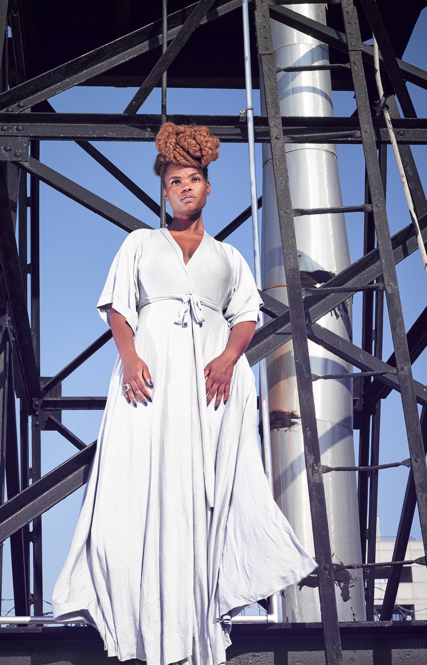 mid-sleeve wrap dress